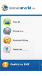 Mobile Screenshot of domainmarkt.de