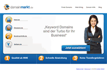 Tablet Screenshot of domainmarkt.de